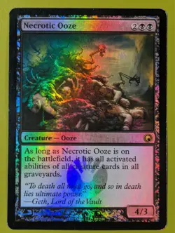 FOIL Necrotic Ooze x1 Scars of Mirrodin 1x Magic the Gathering MTG - Image 1