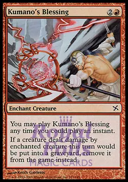 Kumano's Blessing 3x FOIL BOK MTG Betrayers Kamigawa Common MINT red - Image 1
