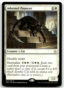 MTG Adorned Pouncer R Hour of Devastation 2 LP - Image 1