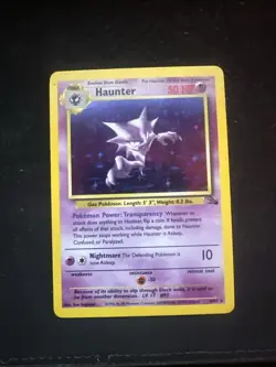 Pokemon Haunter 1st Edition Holo Rare Card 6/62 Fossil NM Condition - Image 1