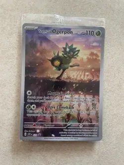 Teal Mask Ogerpon Full Art Promo 123 Pokemon Card NM SEALED - Image 1