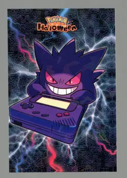 POKEMON HALLOWEEN CARD * GAMEBOY GENGAR * HOLO - Image 1