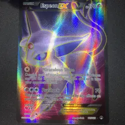 Pokemon TCG Espeon EX Holo Full Art Ultra Rare Card 117/122 XY Breakpoint - Image 1