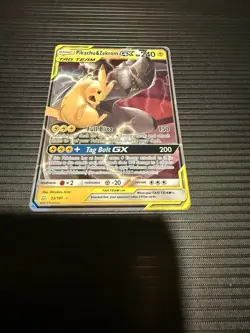 Pikachu & Zekrom GX ULTRA RARE 33/181 SM Tag Team Up Pokemon TCG Holo Foil NM - Image 1