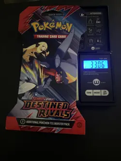 (VERY HEAVY) 33.06g Pokemon TCG Destined Rivals Booster Pack Sleeved (Sealed) ✅ - Image 1