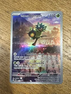 Pokemon Teal Mask Ogerpon 123 Sv: Scarlet & Violet Promo Illustration Holo - Image 1
