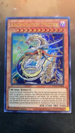 Yugioh 1x Archnemeses Protos Ultra Rare 1st Ed NM ETCO-EN008 - Image 1