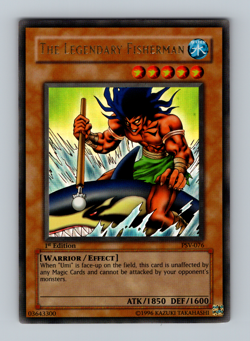 The Legendary Fisherman PSV 1st Ed Ultra Rare Near Mint NM 2002 Yugioh - Image 1
