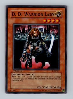 D.D. Warrior Lady DCR 1st Edition Near Mint NM Super Rare Yugioh 2003 - Image 1