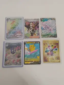 Pokemon Gold Secret Rare/Wugtrio Illustration Rare/Full Art/Rainbow Holo Cards - Image 1