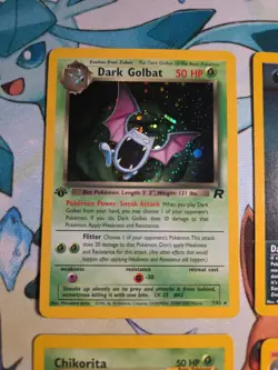 Pokemon Card Lot WOTC holo Vintage 1st Edition Holo Golbat 7/82, Neo 4 Card Lot - Image 2