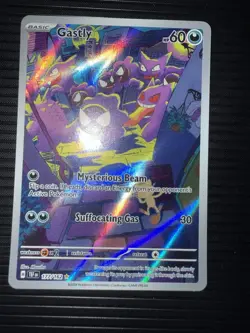 Pokemon TCG Gastly Illustration Rare IR Holo Card 177/162 Temporal Forces NM - Image 2