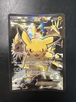 Pikachu EX XY124 Promo Card Pokemon Card NM B - Image 1
