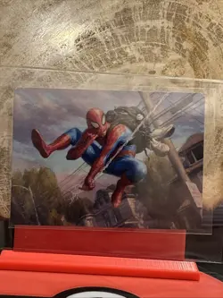 MTG Marvel Spider-Man Art Card, Spider-Man, Web-Slinger 4/54 - Image 1