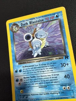 Pokemon TCG Dark Blastoise Holo Rare Card 3/82 LP/MP Condition #11 - Image 2