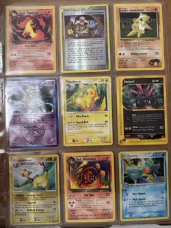 Vintage Pokemon Card Binder - 153 Total - 51 Holos - All MP-, HP, or DMG - Image 4