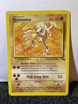 1999 Hitmonlee 22/62 Fossil Pokemon Card TCG WoTC - Image 3