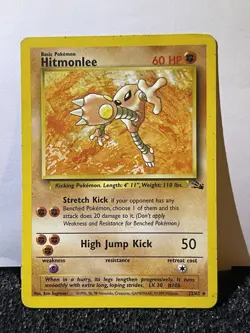 1999 Hitmonlee 22/62 Fossil Pokemon Card TCG WoTC - Image 4