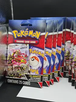 Factory Sealed-Pokemon 25 CARDS IN EACH PACK Lot Of 10 Wow!! - Image 1