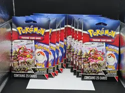 Factory Sealed-Pokemon 25 CARDS IN EACH PACK Lot Of 10 Wow!! - Image 3