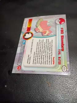 Topps Pokemon Card TV Series 2 Chrome Foil Blue Logo 1st Edition #80 Slowbro NM - Image 2