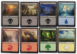 2015-2016 6 Magic the Gathering Basic Land Collectible Trading Cards - Image 1