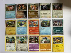 Pokemon Illustrator Shinji Kanda Mixed Card Lot Of 15 - Holo, Reverse, & Non - Image 1