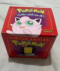 JIGGLYPUFF Pokemon 23K Gold Plated Collectible PokeBall Card Burger King SEALED - Image 1