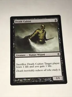 DEATH CULTIST Magic the Gathering Card - Image 1
