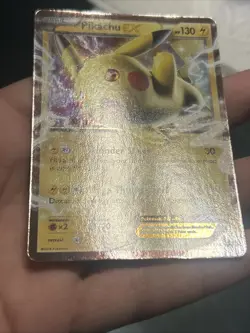 Pokemon TCG Pikachu EX XY174 XY 2016 Holo Black Star Promo Card- NM/ LP - Image 4