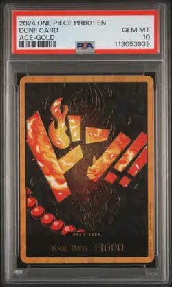 2024 ONE PIECE PRB01 PORTGAS D. ACE-GOLD DON!! CARD PSA 10 - Image 1