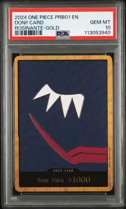2024 ONE PIECE PRB01-PREM BOOSTER -ONE PIECE CARD THE BEST- DON!! CARD PSA 10 - Image 1