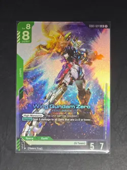 Wing Gundam Zero GD01-024 Newtype Rising Gundam Card Game TCG NM/M - Image 1