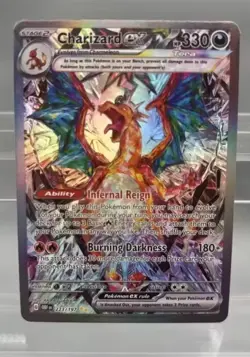 FAN ART Charizard Ex 223/197 SV03: Obsidian Flames Holo DIY Custom Card - Image 1