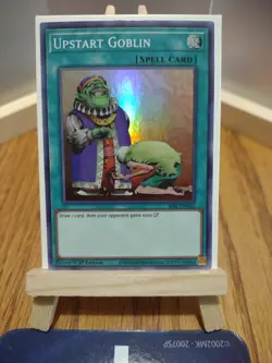 Yu-Gi-Oh Card Upstart Goblin SESL-EN043 Super Rare Collectable Trading Game Item - Image 1