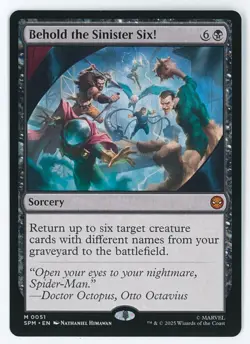 Behold the Sinister Six! #0051 MTG Marvel's Spider-Man Magic The Gathering - Image 1
