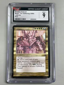 Magic The Gathering MTG Legends Arcades Sabboth Rare CGC Graded Mint 9 - Image 1