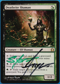 Deathrite Shaman Return to Ravnica NM Rare SIGNED CARD (504773) ABUGames - Image 1