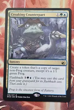 MTG Croaking Counterpart Innistrad: Midnight Hunt 215/277 Regular Rare - Image 1