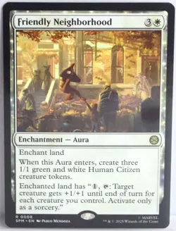 Friendly Neighborhood [New, Near Mint] Rare {Spider-man MTG} - Image 1