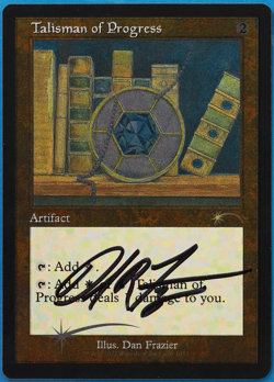 Talisman of Progress (Secret Lair ETCHED) FOIL SIGNED NM (505053) - Image 1