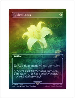 1x Gilded Lotus, Secret Lair Promo - Final Fantasy - English MTG Foil - Image 1