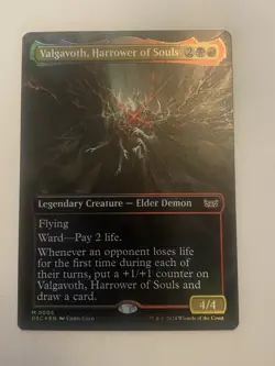 Valgavoth, Harrower of Souls (Borderless) FOIL Duskmourn Commander NM - Image 1