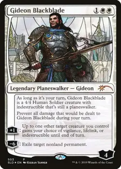 1x Gideon Blackblade - Stained Glass (503) - Foil NM-Mint, English Secret Lair M - Image 1