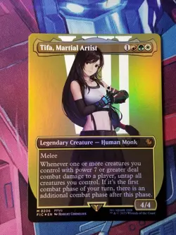 Tifa, Martial Artist (Final Fantasy) NM borderless foil MTG #206 - Image 1