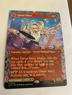 Gwen Stacy (0209) (Borderless) Marvel's Spider-Man Regular Mtg NM - Image 1