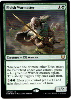 ELVISH WARMASTER 167 MAGIC: THE GATHERING KALDHEIM (KHM) RARE - Image 1