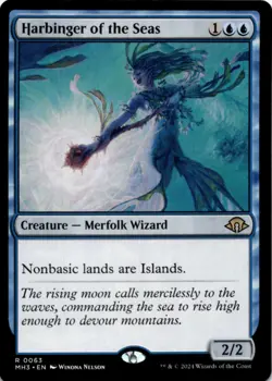 MTG Harbinger of the Seas Normal NM Modern Horizons 3 Magic 63 - Image 1