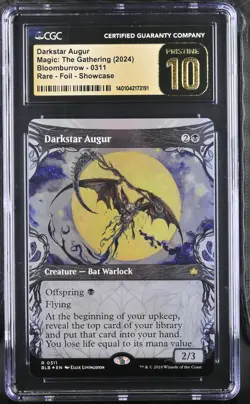 DARKSTAR AUGUR Bloomburrow Showcase Foil Rare CGC 10 Pristine MTG [Nostalgium] - Image 1