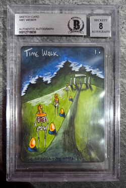 TIME WALK, ARTIST SKETCH, MAGIC MTG, POWER 9, AMY WEBER, BAS 8! - Image 1